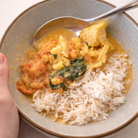 Golden Chickpea, Cauliflower and Spinach Curry