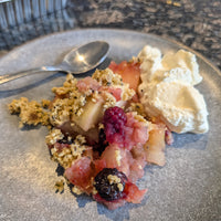 Apple-berry Crumble with Hemp & Chia