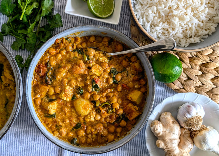 Chickpea and Paneer Curry