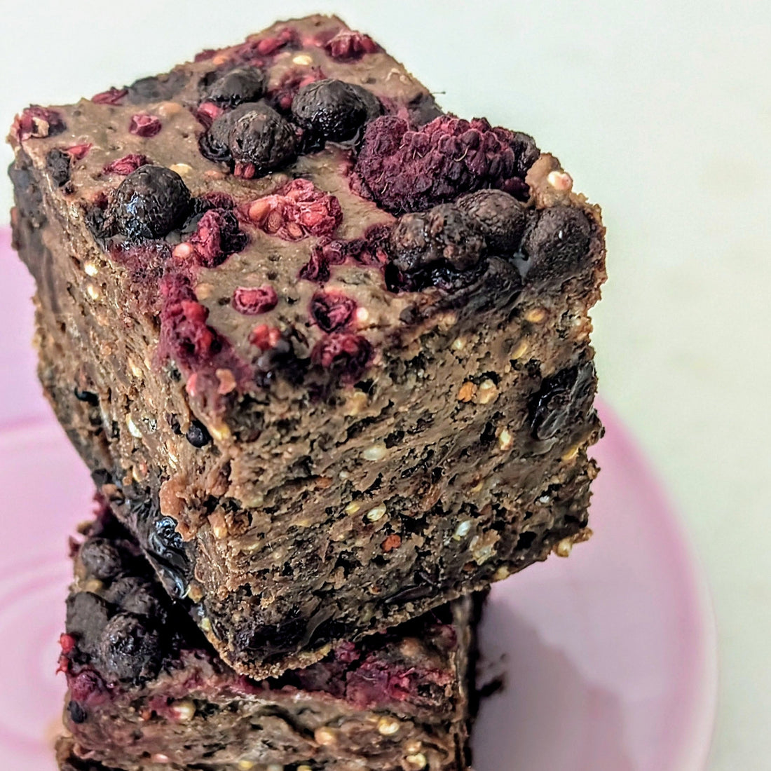 Raspberry & Dark Chocolate Lactation Brownie