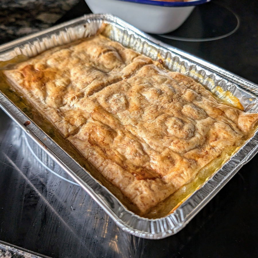 Chicken & Veggie Pie with Spelt Butter Pastry