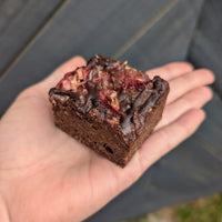 Dark Chocolate, Strawberry & Coconut Loaded Lactation Brownie